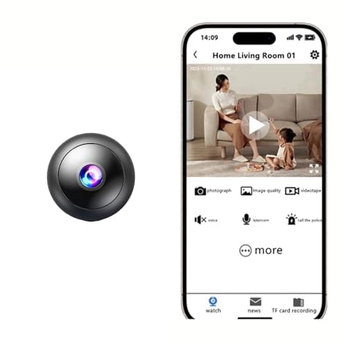 Hidden Camera with Cameras for Home Indoor Use. Cam with Night Vision and Motion Detection Baby Monitor Wireless U8 - Image 1