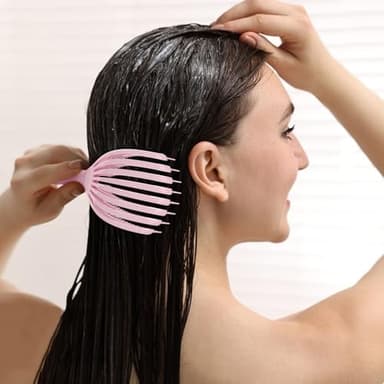 SHINLEA Detangler Brush for Curly Hair, Hairbrush for Wet Dry Thick Thin, Easily Comb Through Curl Hair and Reduces Breakage, Curly Brush for Women Men Kid (Pink) - Image 6