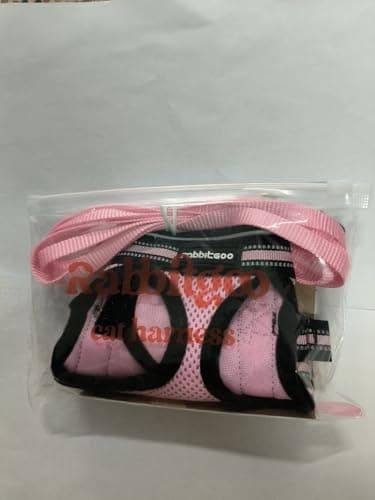 rabbitgoo Cat Harness and Leash Set for Walking Escape Proof, Adjustable Soft Kittens Vest with Reflective Strip for Cats, Comfortable Outdoor Vest, Pink, M - Image 9