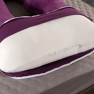 BATTOP Pregnancy Pillows for Sleeping,Full Body Pillow for Pregnancy Women with Removable Cover,Support for Back,HIPS,Legs,Belly,Must Have Maternity Pillow - Image 9