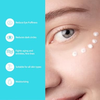 Seacall Retinol Eye Cream - Eye Serum for Dark Circles & Puffiness Anti-Aging - Under Eye Cream with Hyaluronic Acid & Caffeine to Reduce Wrinkles & Repair the Eye Area (15ml) - Image 3