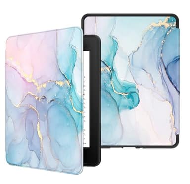 VORI Case for Kindle Paperwhite (11th Generation-2021) and Kindle Paperwhite Signature Edition, Soft TPU Lightweight Protective Smart Shell Cover with Auto Sleep/Wake, Dreamy Marble - Image 1