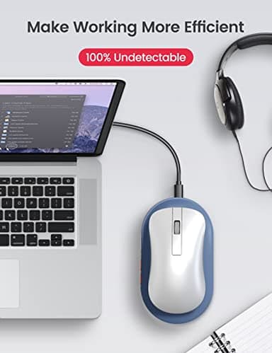 Vaydeer Ultra Slim Mouse Mover, Air 3 Mouse Jiggler with Adjustable Interval Timer, Undetectable & Noiseless, Simulates Realistic Movement, Driver-Free Shaker for Keeping The PC Active (Dark Green) - Image 6