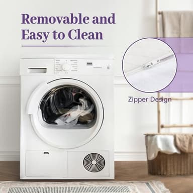 SINWEEK 3 Inch Gel Memory Foam Mattress Topper Full Size, Ventilated High Density Pad for Back Pain, Bed Topper with Removable Soft Cover, CertiPUR-US Certified - Image 7