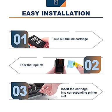 3 Pack 61XL Ink Cartridge Compatible Replacement for HP 61 XL (2 Black 1 Tri Color) for HP61XL Combo for HP61 for 5530 4500 2540 4630 4501 4502 4635 3050 2542 3512 4632 3510 3050a 2514 2541 Printer - Image 5