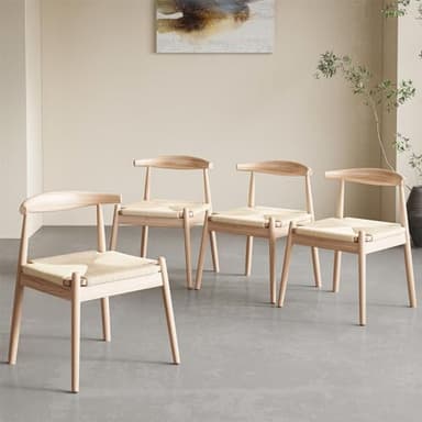 Soohow Dining Chairs Set of 2, Mid Century Modern Kitchen & Dining Room Chairs for Dining Room,Dining Table Chairs with Solid Wood Legs - Image 4