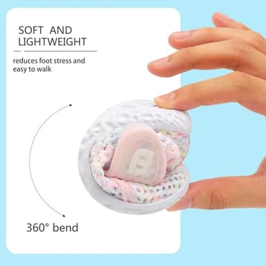 Baby Water Shoes Barefoot Aqua Shoe Swim Shoes for Beach Sandals Indoor Outdoor Activity Mesh ColorPinkYellow 2.5-3 Years Toddler - Image 5