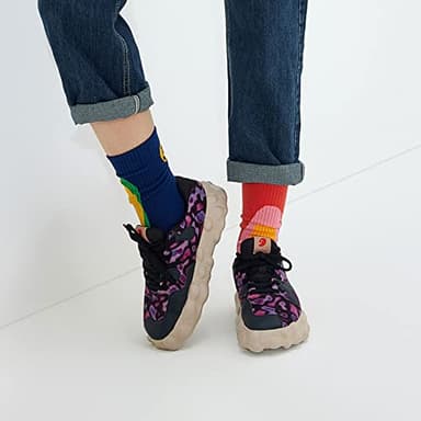 UIN Women's Art Travel Walking Shoes Casual Lightweight Wide Toe Chunky Fashion Sneaker Figueras Ⅰ Purple Puma (7.5) - Image 2