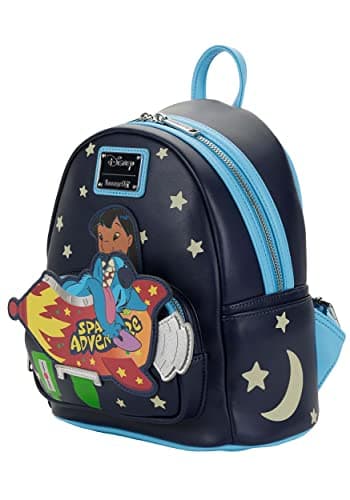 Loungefly Disney Lilo and Stitch Space Adventure Womens Double Strap Polyurethane Shoulder Bag Purse - Image 4