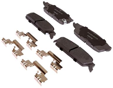 ACDelco Silver Rear Brake Pad Set 14D1194CHF1 | GM 19387594 Ceramic Rear Brake Pads for Select Cadillac Escalade, Chevy Silverado, Chevrolet Tahoe, Suburban, GMC Sierra, Yukon and more - Image 1