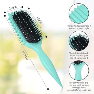 Curly Hair Brush, Curl Defining Brushes, Styling Brush for Curly Hair, Shaping and Defining Curls for Women - Image 5