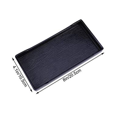 POPETPOP Reptile Water Dish : Plastic Reptile Water Bowl Bearded Dragon Food Bowl Food Dish Feeding for Turtles Lizards Snakes, 8.07x4.13x0.78inch - Image 4