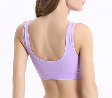 Vermilion Bird Women's 6 Pack Seamless Comfortable Sports Bra with Removable Pads Pack of 6 5XL - Image 4