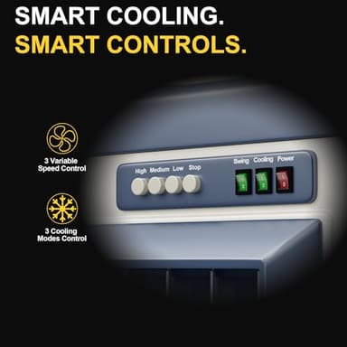 Landeagle Swamp Cooler,4800CFM Portable Evaporative Air Cooler with Continuous Auto Fill,Outdoor Cooling Fan with 10.6 Gal Tank,120°Oscillation,3 Speed for Patio Garage Industry Commercial Use,41 Inch - Image 7