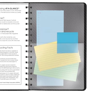 AT-A-GLANCE 2025 Planner, Weekly & Monthly, 5" x 8", Small, Contemporary, Charcoal (70100X4525) - Image 5