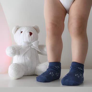 Debra Weitzner 12 Pairs Non-Slip Toddler Socks With Grips for Baby Boys and Girls - Anti-Slip Ankle Socks for Infant's and Kids - Image 4