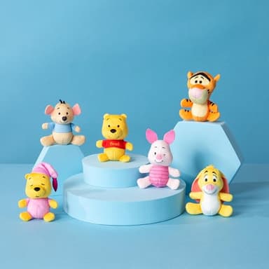 Micro Teenies Winnie The Pooh and Pals 6 Pack - Miniature Plush Figure, Suffed Animal, Toy Mini Soft Figure for Kids, Girls and Boys Ages 4+ - Image 5