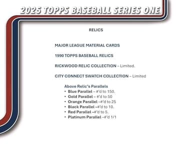 2025 Topps Series 1 Baseball Trading Card MLB Hanger Box - Image 5
