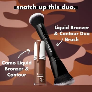 e.l.f. Camo Liquid Bronzer & Contour, Silky Highly Pigmented Formula, Creates a Long-Lasting Bronzed Glow & Natural Look, Vegan & Cruelty-Free, 10 Rich - Image 5