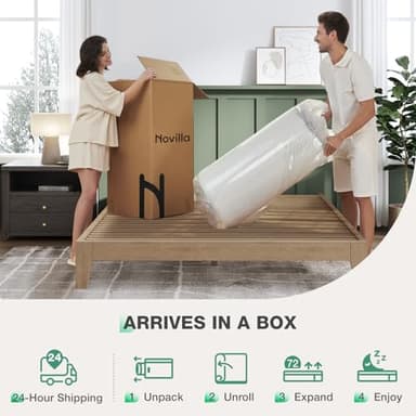 Novilla 12 Inch King Size Mattress King Mamory Foam Mattress in a Box Medium Firm with Cooling Gel Foam for Cool Sleep & Ultimate Support - Image 7