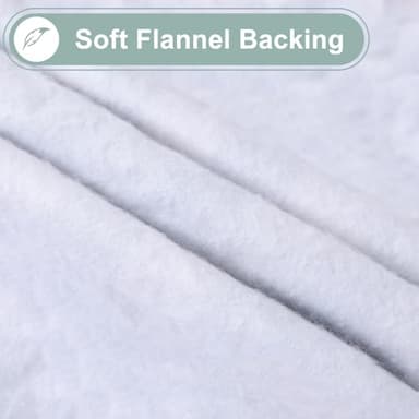 misaya Rectangle Waterproof Vinyl Table Cloth, Wipeable Tablecloth with Flannel Backing, Plastic Table Cover for Dinner, Picnic, Indoor and Outdoor (Flowers, 60" x 84") - Image 3