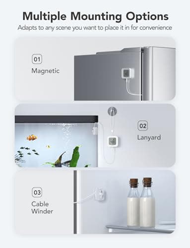 GoveeLife WiFi Refrigerator Thermometer with Alarm, Wireless Digital Freezer Temperature Gauge with App Control, LCD Display, 2 Years Free Data Export, for Home Kitchen Fridge Hot Tub 2 Pack - Image 6