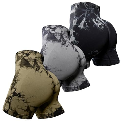 OVESPORT Workout Shorts for Women Scrunch Butt Lifting High Waisted Yoga Gym Seamless Booty Biker Shorts - Image 1