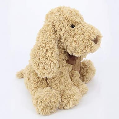 WEIGEDU Poodle Puppy Goldendoodle Stuffed Animal, Adorable Toy Dog Labradoodle Plush for Kids Boys Girls Birthday Easter Nursery Bedtime Gift, 11.8“ Golden - Image 4