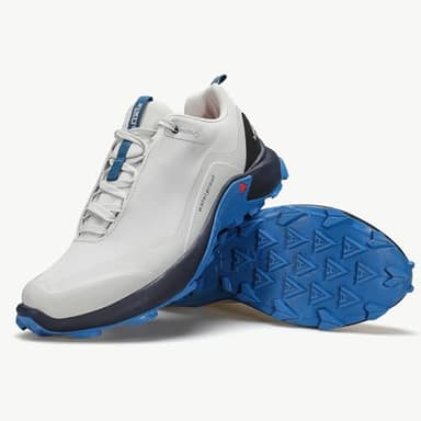 HUMTTO Men's All-Terrain Waterproof Hiking Shoes Lightweight Breathable Trekking Trails Shoes Anti Slip Outdoor Shoes 12 Light Grey - Image 5