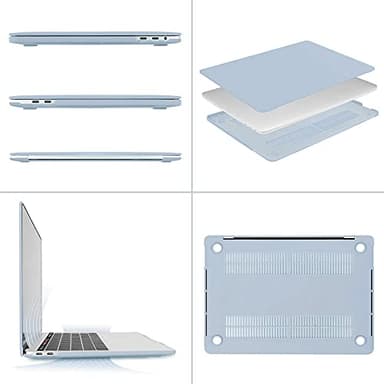 MOSISO Compatible with MacBook Pro 13 inch Case M2 2025, 2024, 2023, 2022-2016 A2338 M1 A2251 A2289 A2159 A1989 A1708 A1706, Plastic Hard Shell&Keyboard Cover&Screen Film&Storage Bag, Baby Blue - Image 5