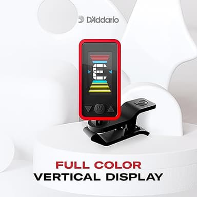 D'Addario Accessories Guitar Tuner - Eclipse Headstock Tuner - Clip On Tuner for Guitar - Great for Acoustic Guitars & Electric Guitars - Quick & Accurate Tuning - Black - Image 6