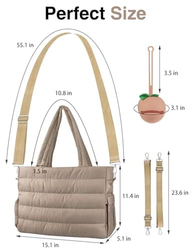 KUBYA Diaper Bag Tote, Baby Diaper Tote Bags Crossbody Hospital Travel Large Mommy Bag, with Silicone Pacifier Case - Image 6