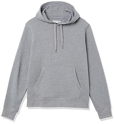 Amazon Essentials Men's Pullover Sweatshirt Hoodie, Big & Tall Options Available, Grey Heather, Large - Image 10