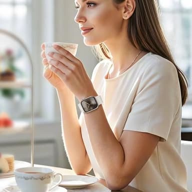 Magnetic Braided Stretchy Loop - Compatible with Apple Watch Band 42mm 46mm 40mm 41mm 44mm 45mm 38mm Ultra/2 49mm Women Men,Elastic Woven Fabric Nylon Strap for iWatch Ultra Series 10 9 8 7 6 5 4 3 SE - Image 8