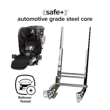 Diono Radian 3RXT SafePlus Max Rear and Forward-Facing Convertible Car Seat, 2-in-1 Anti-Rebound Bar and Calf-Support, 10 Years 1 Car Seat, Slim Fit 3 Across, Black Storm - Image 8