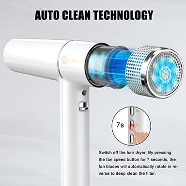 slopehill Hair Dryer with Unique Brushless Motor | Intelligent Fault Diagnosis | Innovative Microfilter | Oxy Active Technology | Led Display (White) - Image 5