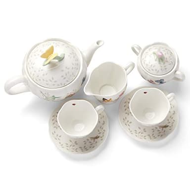 Lenox Butterfly Meadow 8-Piece Tea Set, Service for 2, White - Image 7