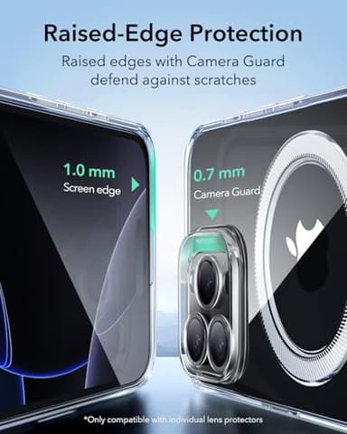 ESR for iPhone 16 Pro Max Case Clear, Compatible with MagSafe, Magnetic Slim Phone Case for iPhone 16 Pro Max, Camera Protection, Shockproof Thin Cover, Resists Yellowing and Scratches, Clear - Image 8