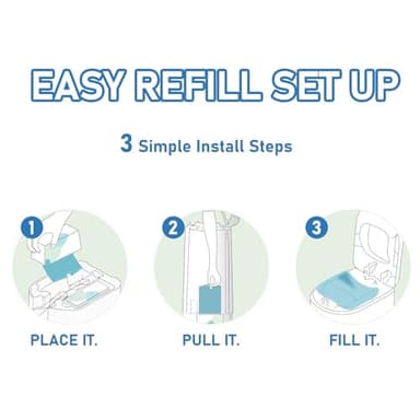 Diaper Pail Refills Bags with 30 Bags Compatible with Genie Easy Roll Signature Diaper Pails and Platinum Diaper Pails, Lasts Up to 8 Months, 7-Layer Odor-Barrier Technology, 3 Pack (90 Bags) - Image 6