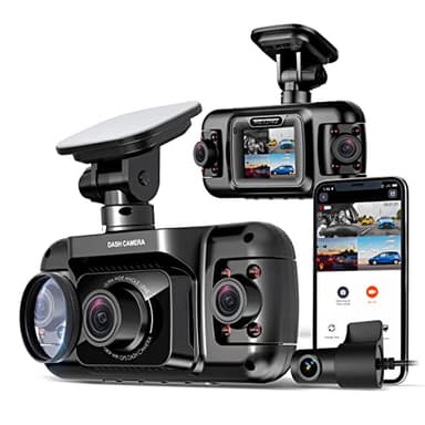 RexingUSA R4-4 Channel Dash Cam W/All Around 1080p Resolution, Wi-Fi, GPS, IR Night Vision, Parking Mode, Collision Detection, Type-C Port - Image 1