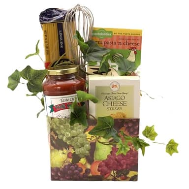Gift Basket Village - Gourmet Italian Feast Gift Basket: Assorted Pastas, Sauce, Cheese Straws, and Whisk, Perfect for Any Occasion, Handcrafted in the USA - Image 2