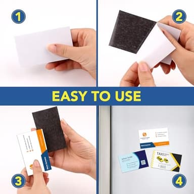 DIYMAG 3.5x2inch Business Card Magnets, 45Packs Flexible Magnetic Sheets with Peel and Stick Adhesive Magnet to Customize Personalized Cards for Crafts Photos and Supplies - Image 6