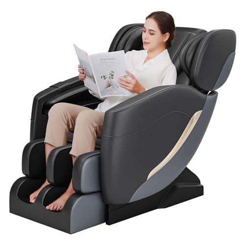 SMAGREHO 2025 Zero Gravity Massage Chair Full Body, with 6 Auto Modes, Foot Massage, Waist Heating, Bluetooth, Black - Image 1