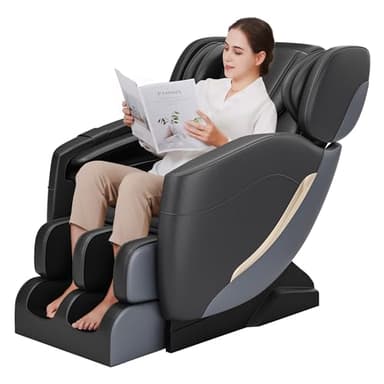 SMAGREHO 2025 Zero Gravity Massage Chair Full Body, with 6 Auto Modes, Foot Massage, Waist Heating, Bluetooth, Black - Image 1