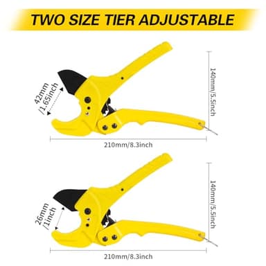 PVC pipe cutter, up to 1-5/8" PVC cutter, Ratcheting PVC Pipe Cutter Tool, PEX cutter - Image 5