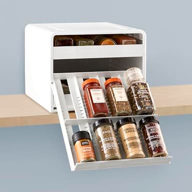 YouCopia SpiceStack Adjustable Spice Rack Organizer, Pull-Down 24-Bottle Seasonings and Spices Holder for Kitchen Cabinet and Pantry Organization with 104 Included Labels - Image 7