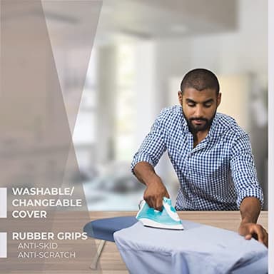Bartnelli Tabletop Ironing Board Size 24x14 with Reinforced Steel Legs for Extra Stability, and Extra Layer Cover Padding for Smooth and Easy Ironing, Intelligent Locking System to Easily Fold Away - Image 5