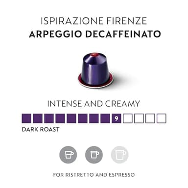Nespresso Capsules Original Line, Arpeggio Decaffeinato, Dark Roast Coffee, 50-Count Coffee Pods - Image 2