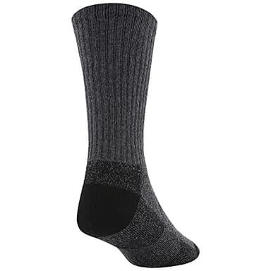 GOLDTOE Men's 656S Cotton Crew Athletic Socks, Multipairs, Grey/Black Work (6-Pairs), Large - Image 4