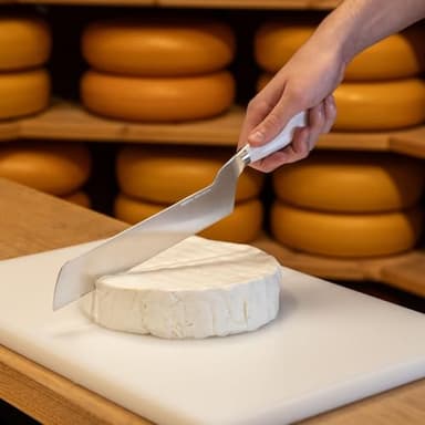 BOSKA Semi-hard Cheese Knife - White - Premium Cheese Cutter - For professional use - HACCP - Food Safety - Cheese Knives - 1896 collection - Image 8